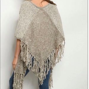 Fringe poncho